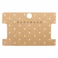 Jewellery cards "Handmade" Mandala Brown